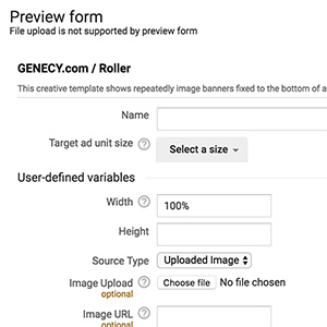 Roller - Google Ad Manager creative template