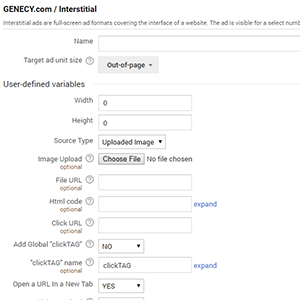 Interstitial - Google Ad Manager creative template
