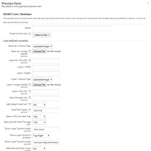 Baselayer - Google Ad Manager creative template