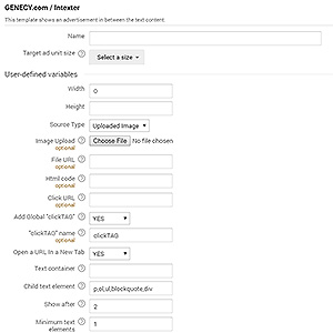 Intexter - Google Ad Manager creative template