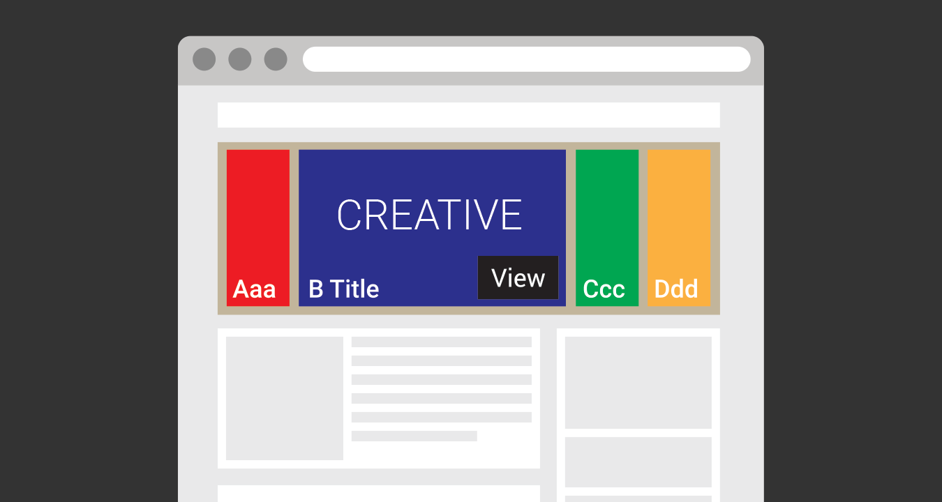 Selector - Google Ad Manager creative template